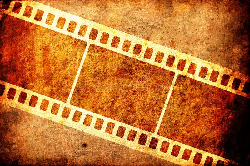 Filmstrip usé illustration libre de droits Filmstrip usé illustration libre de droits