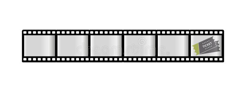 Filmstrook en Kaartje - Bioskoop, Filmpictogrammen - VectordieIllustratie - op Witte Achtergrond wordt geïsoleerd royalty-vrije illustratie Filmstrook en Kaartje - Bioskoop, Filmpictogrammen - VectordieIllustratie - op Witte Achtergrond wordt geïsoleerd royalty-vrije illustratie