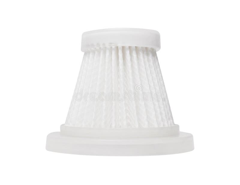 Filter for vacuum cleaner isolated on white vector illustration