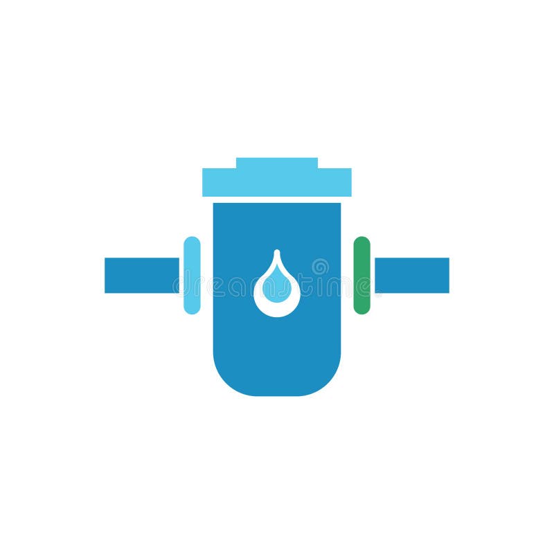 Filter Water Vector Icon Logo Design Stock Vector Illustration of