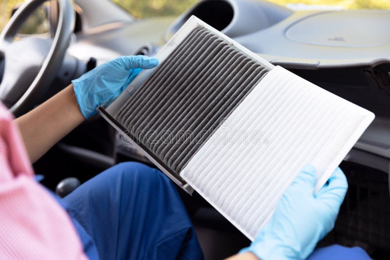 Filtre à Air Sale Et Propre De Pollen De Cabine Pour Une Voiture