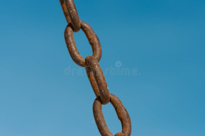 Fim oxidado da corrente acima do tiro macro fotos de stock Fim oxidado da corrente acima do tiro macro fotos de stock