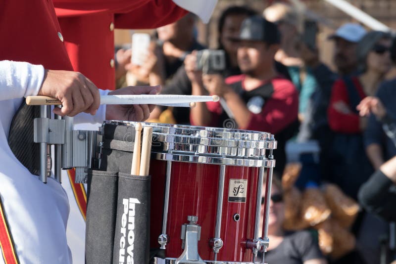 Fin de batteur de fanfare images libres de droits Fin de batteur de fanfare images libres de droits