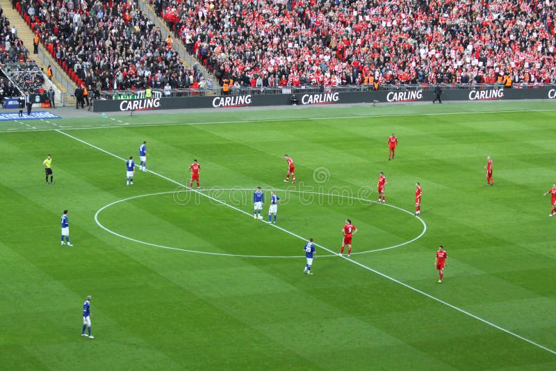 Final da Taça de Carling - retroceda fora imagem de stock Final da Taça de Carling - retroceda fora imagem de stock