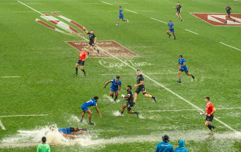 Final Do Campeonato Mundial De Rugby Sevens Na Cidade Do Cabo Em Dezembro  De 2022 Imagem de Stock Editorial - Imagem de zelândia, série: 266517799