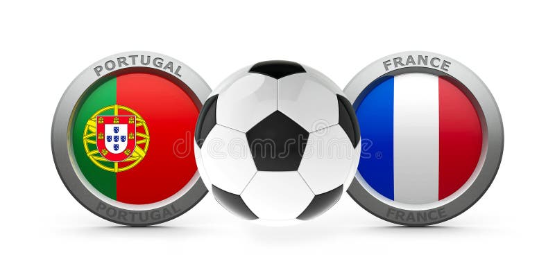 Final Euro 2016 Portugal Vs France Editorial Photography Illustration Of France Black 74024802
