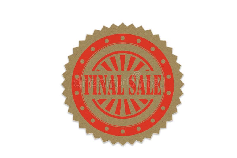 Final sale stamp on paper stock illustration. Illustration of offer