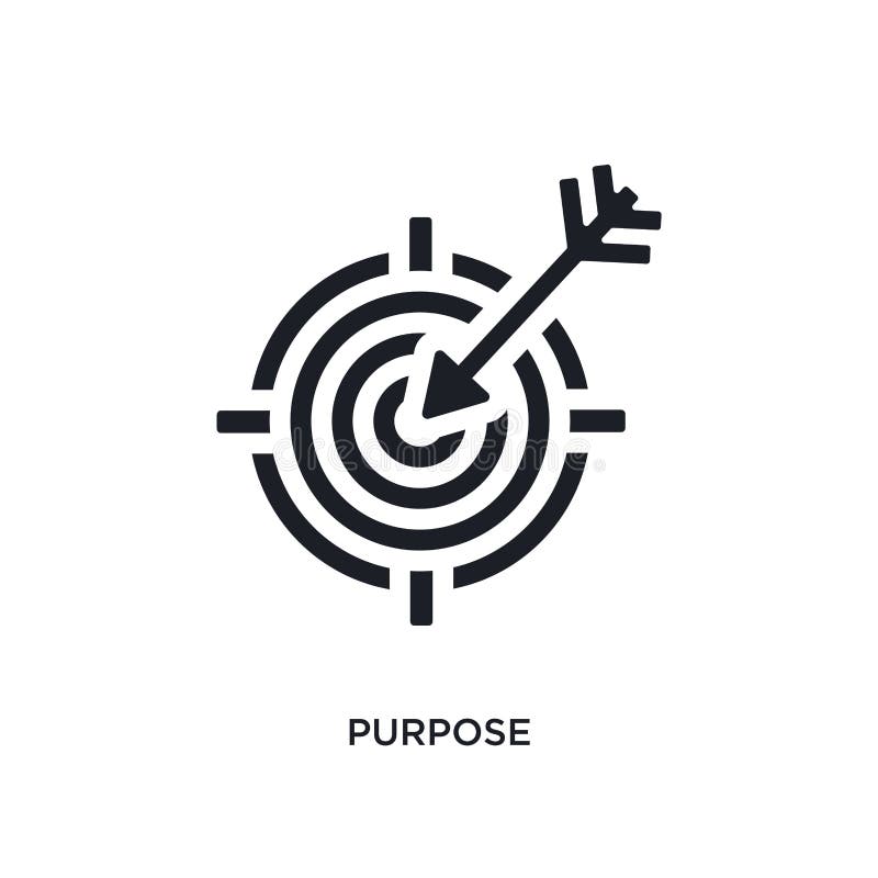 black purpose isolated vector icon. simple element illustration from startup concept vector icons. purpose editable logo symbol design on white background. can be use for web and mobile. black purpose isolated vector icon. simple element illustration from startup concept vector icons. purpose editable logo symbol design on white background. can be use for web and mobile