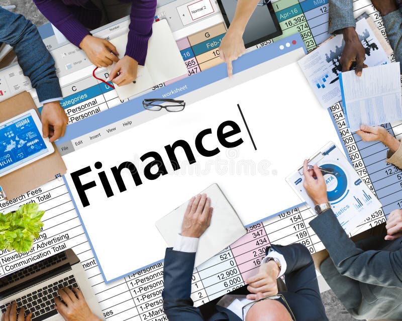 Finance Accounting Banking Budget Credit Debt Concept Stock Image