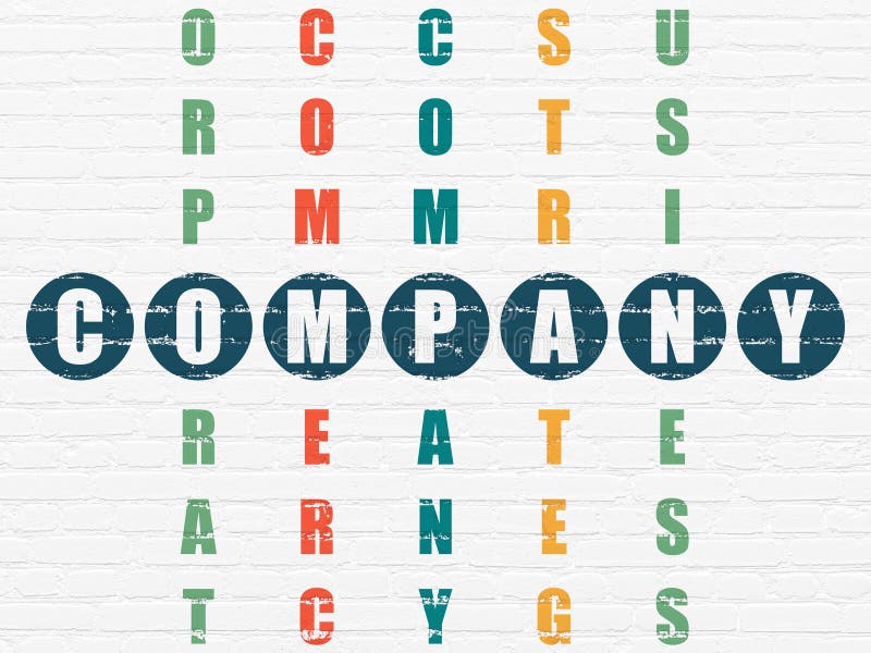 Finance Concept: Company in Crossword Puzzle Stock Illustration Finance Concept: Company in Crossword Puzzle Stock Illustration