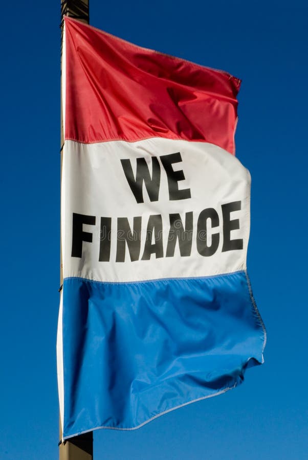 Finance Flag stock image. Image of words, finance, wind 8395909