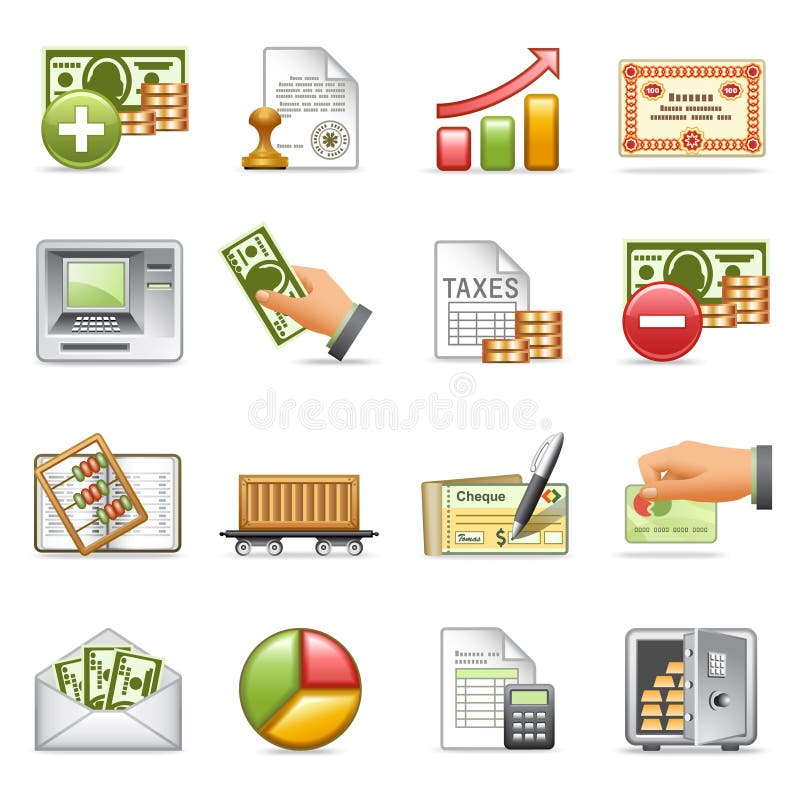 Finance icons, set 2. vector illustration Finance icons, set 2. vector illustration