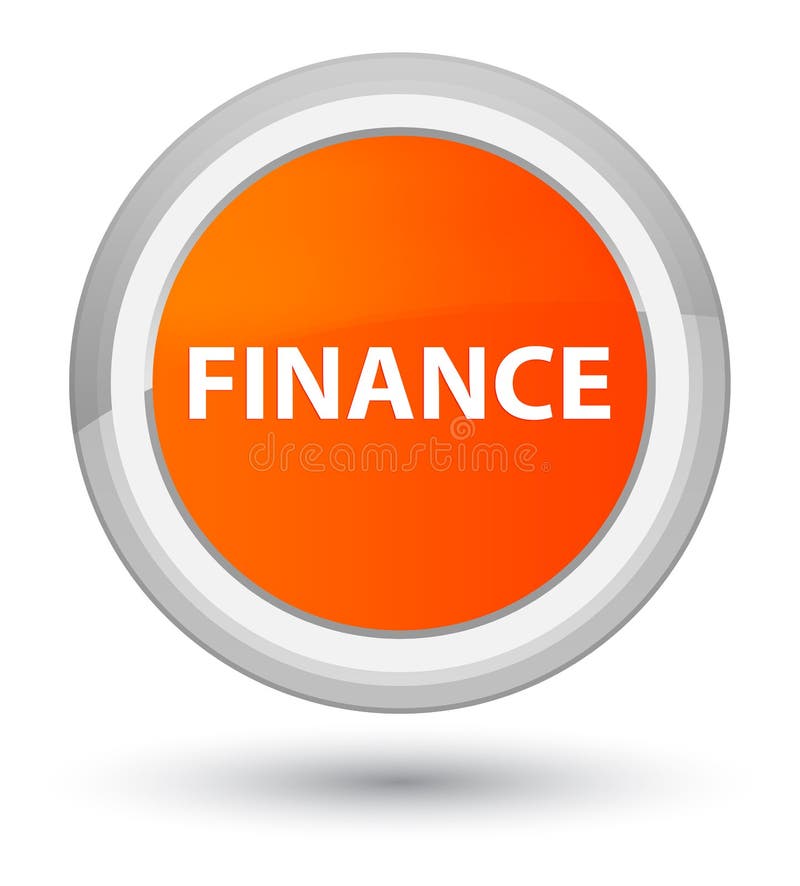 Finance Prime Orange Round Button Stock Illustration Illustration of