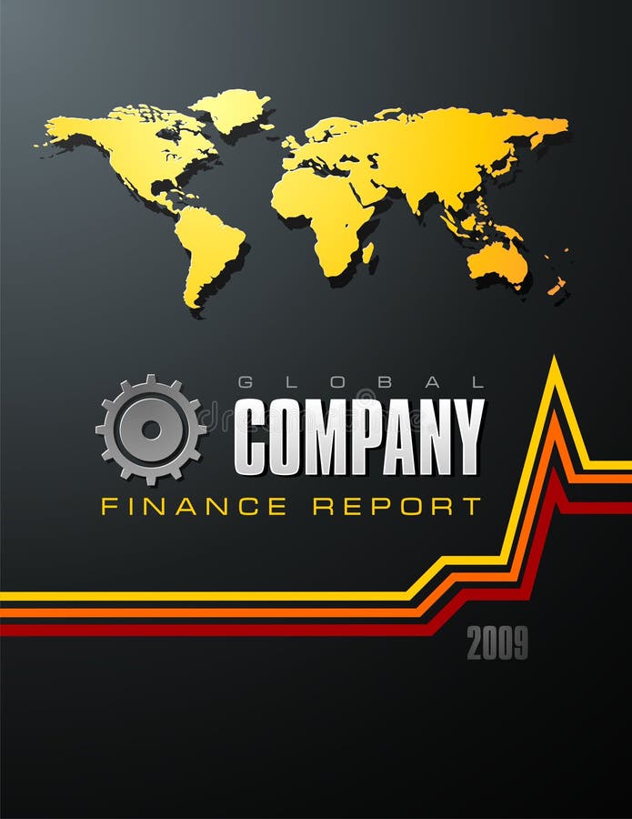 Finance Report Cover stock vector. Illustration of report 9238499