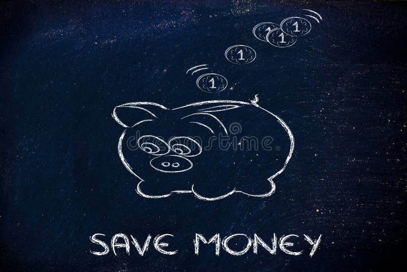 Finance and Saving Money, Funny Piggy Bank Stock Illustration -  Illustration of salary, save: 38806981