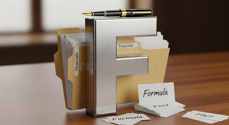 Financial Analysis and Formula Concept vector illustration