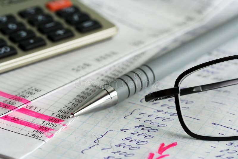 Financial accounting royalty free stock photos