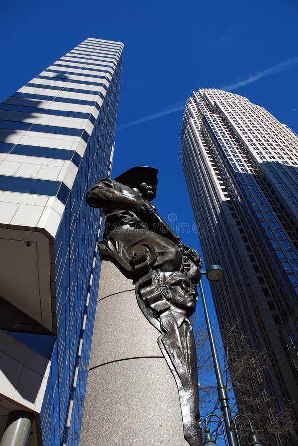 Charlotte, NC stock image. Image of glass, financial 11173523