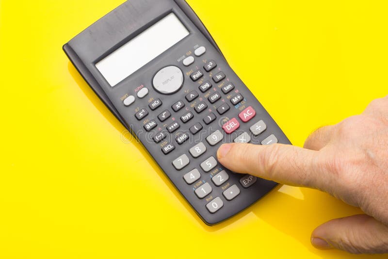 Financial Calculator To Make Complex Calculations Stock Image Image