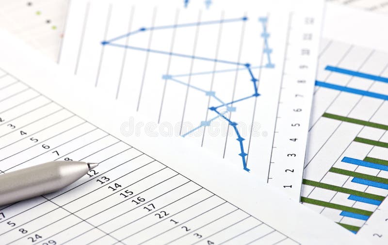 Financial charts and graphs on the table. business analisys. Diagram marketing research concept stock images, royalty-free photos and pictures