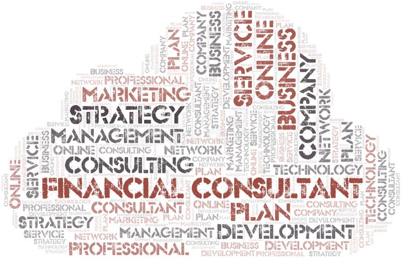 Financial Consultant Typography Word Cloud Stock Image Image of consulting, typography 178749661