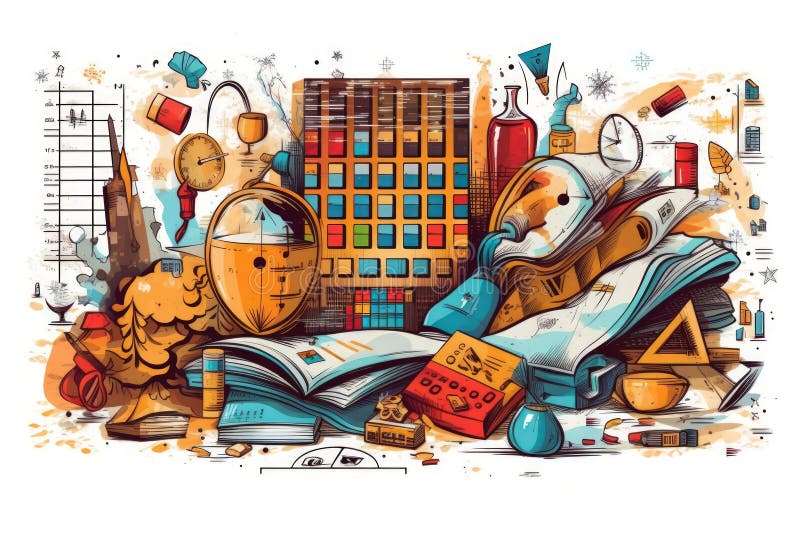 Financial consulting and Accounting - Generative AI stock illustration