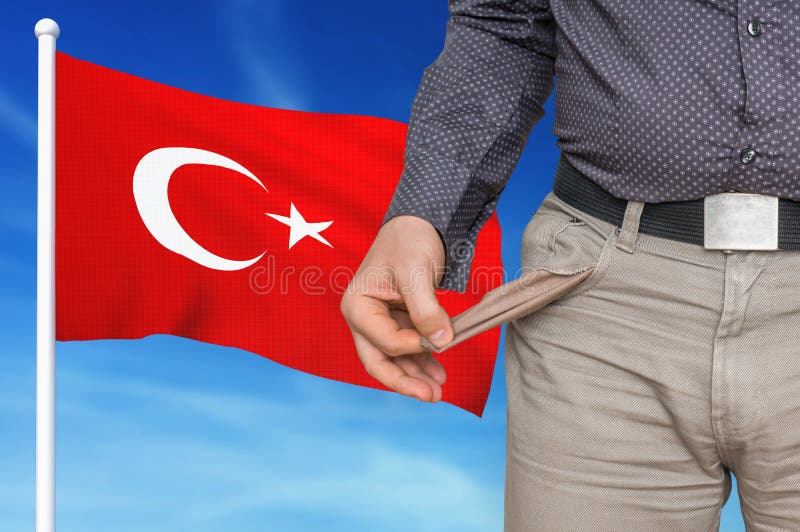 Financial Crisis in Turkey Recession Stock Photo Image of money