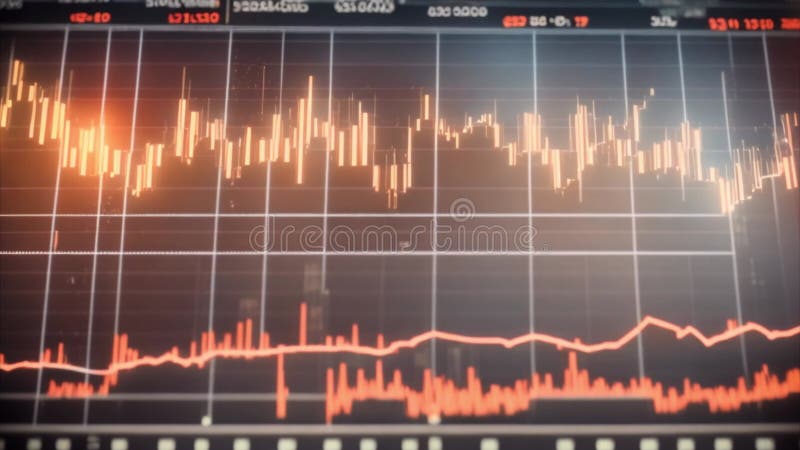 Financial Data Analysis Display royalty free illustration