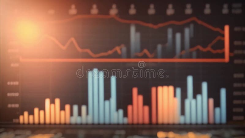 Financial Data Display On A Computer Screen vector illustration