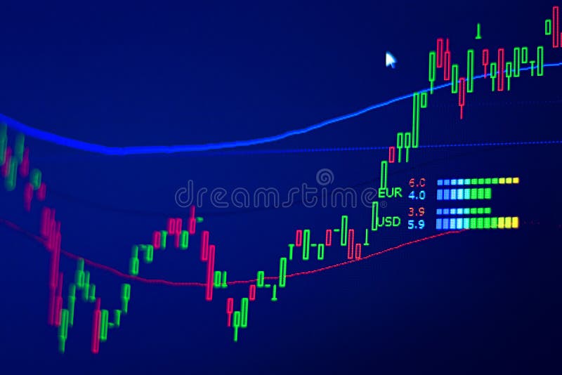 Financial diagrams stock illustration