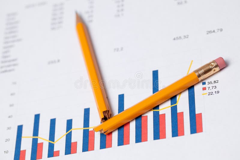 Pen finance graph stock image. Image of gain, finance 1170111