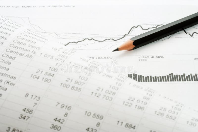 Finanční účetnictví burza cenných papírů grafy a grafy analýza.