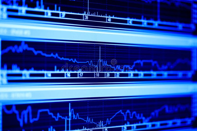 Stock market graphs on the computer monitor. Diagram marketing research concept stock images, royalty-free photos and pictures
