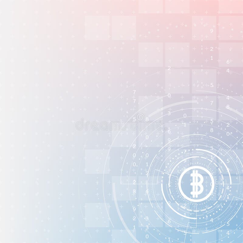 Financial information is in digital. stock illustration