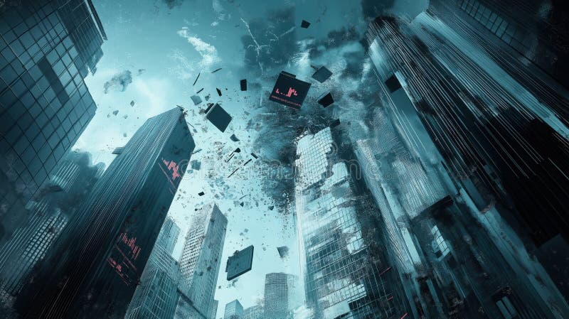 Financial Market Collapse Representation Generative Ai Stock Photos ...