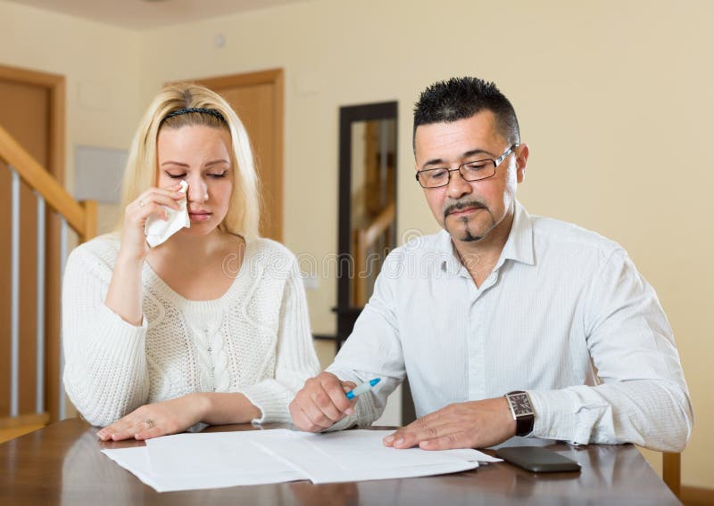 Financial Problems in the Family Stock Photo Image of poverty, crash