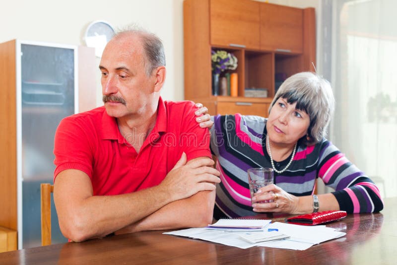 Financial problems in family stock images Financial problems in family stock images