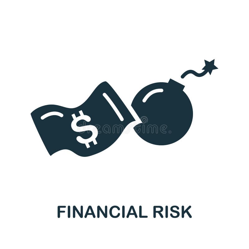 Financial Risk Icon. Simple Element from Risk Management Collection