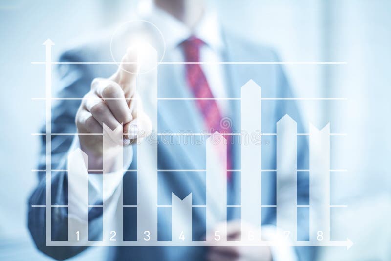 Financial success concept royalty free illustration