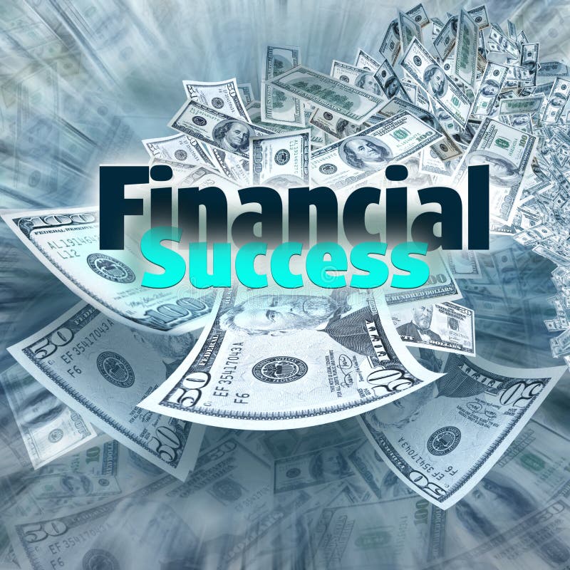 Financieel Succes stock afbeelding Financieel Succes stock afbeelding