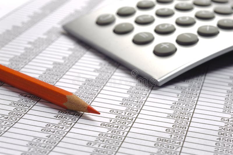 Financiën bedrijfsberekening stock foto Financiën bedrijfsberekening stock foto