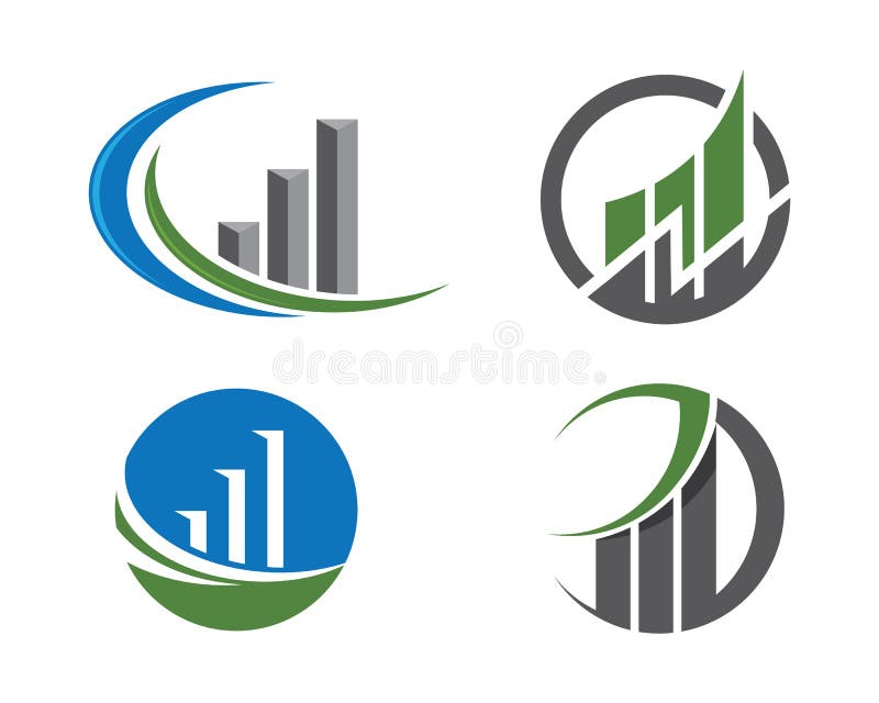Finansowy logo ilustracji Finansowy logo ilustracji