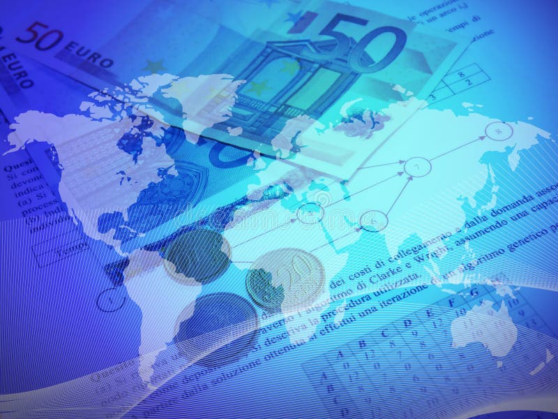 Finanzas globales ilustración del vector Finanzas globales ilustración del vector