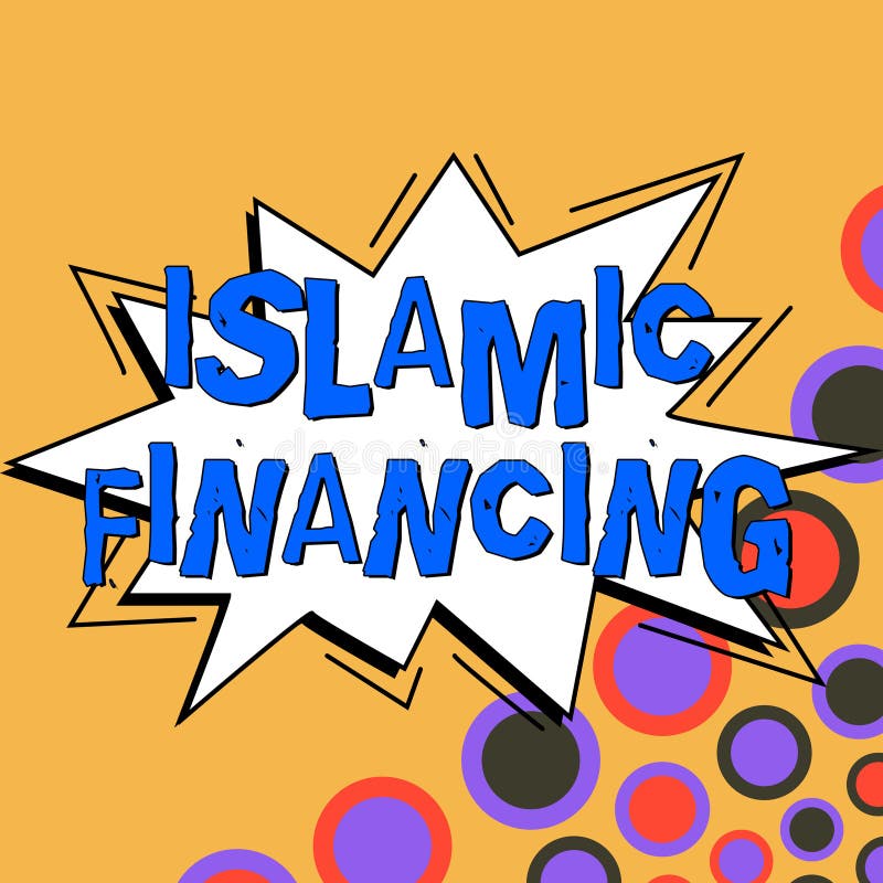 Text caption presenting Islamic Financing, Concept meaning Banking activity and investment that complies with sharia. Text caption presenting Islamic Financing, Concept meaning Banking activity and investment that complies with sharia