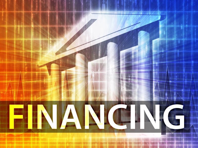 Finanzierungsabbildung stock abbildung Finanzierungsabbildung stock abbildung