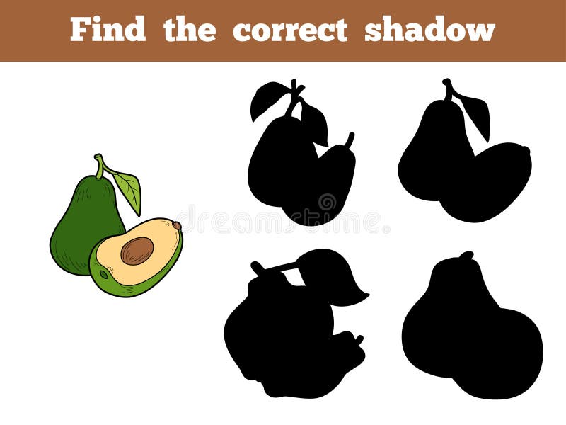 Find the correct shadow (avocado)