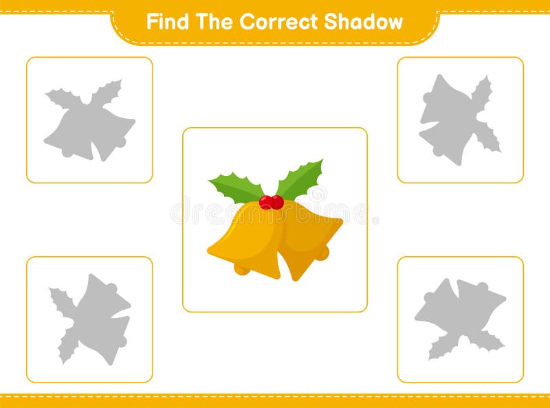 Premium Vector  Find the correct shadow find and match the