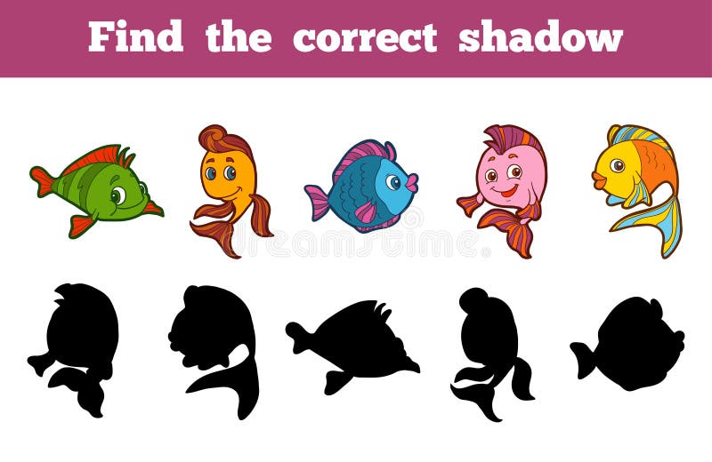Find the correct shadow (set of fishes)