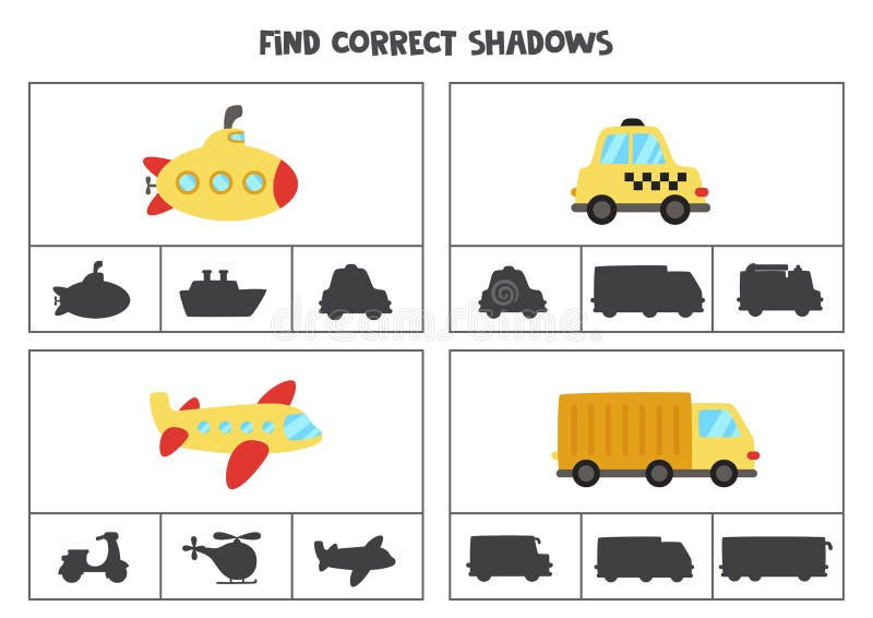 Vetor de Set of transportation means with names. Vector