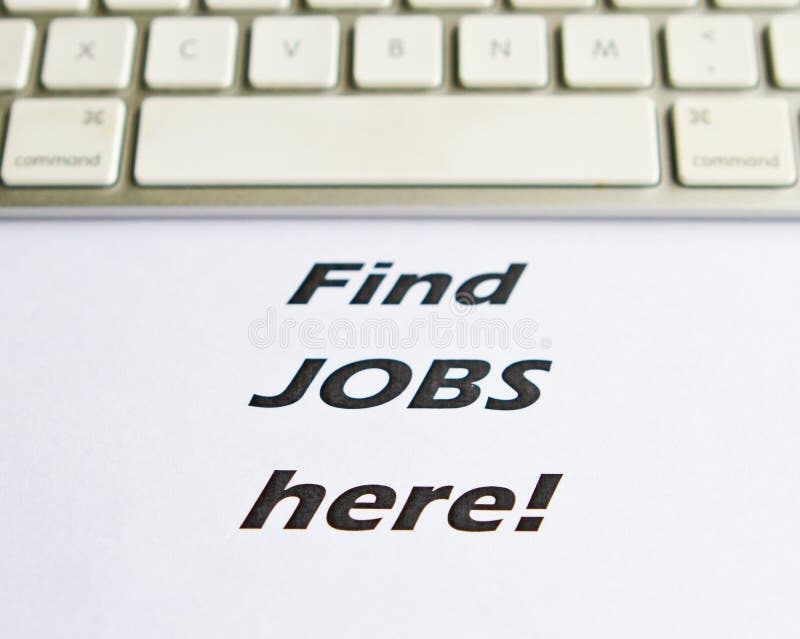 Find jobs here stock image. Image of business, hiring - 33633429